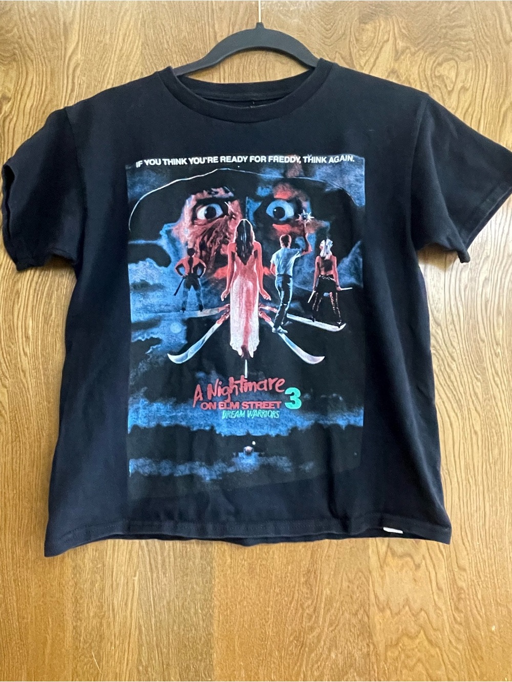 A Nightmare on Elm Street 3 Dream Warriors Graphic Tee Black Horror Shirt XS